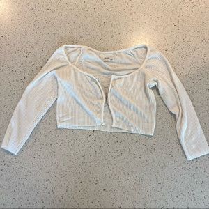 Joah brown hook and eye top